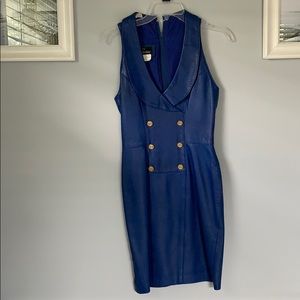 Vintage Leather Mini Dress